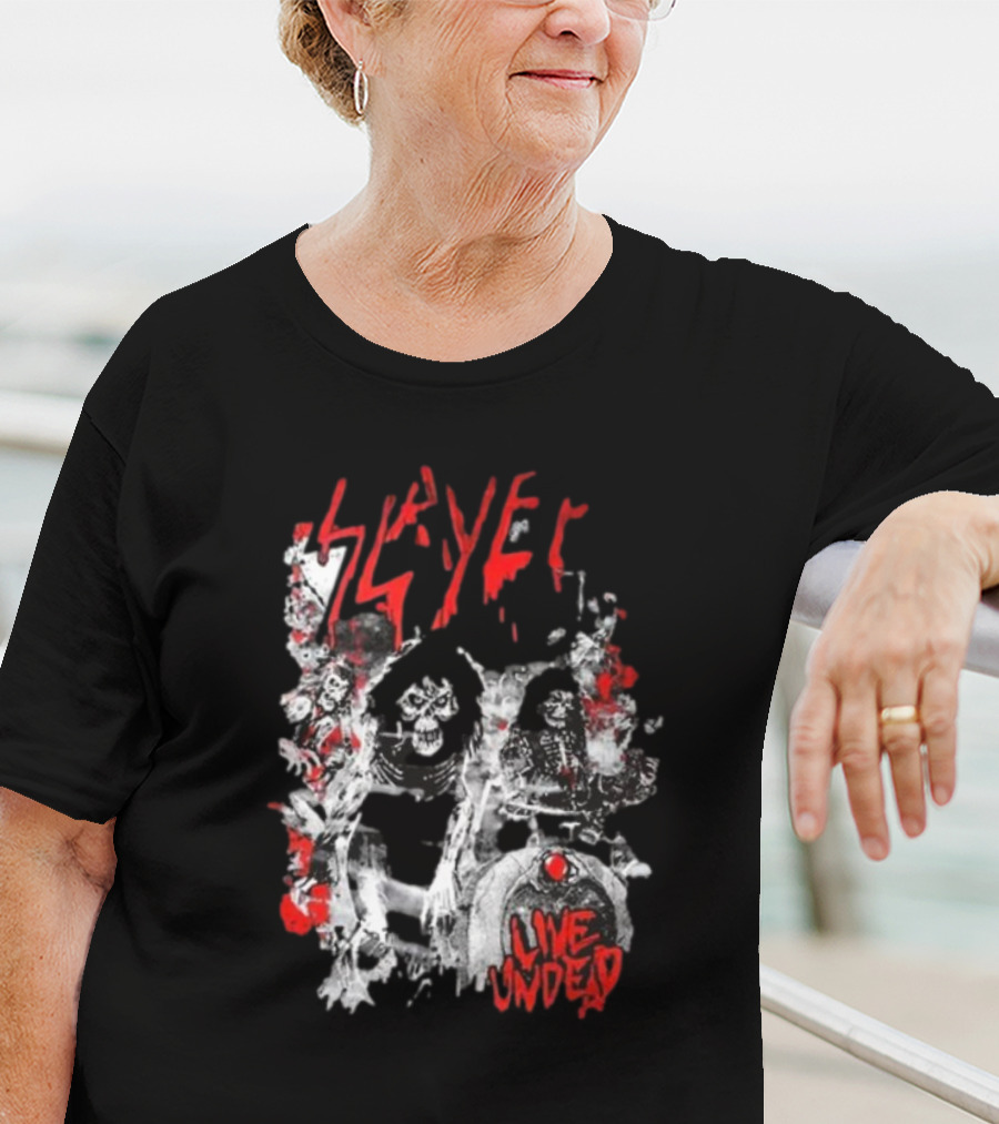 Slayer Live Undead Ghostly Concert Scene T-Shirt