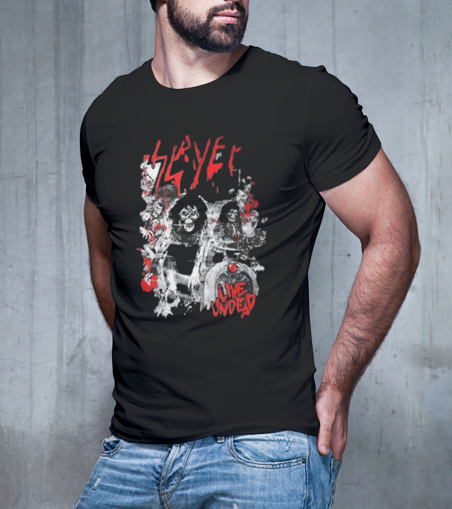 Slayer Live Undead Ghostly Concert Scene T-Shirt