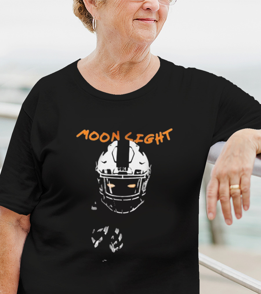 Tennessee Volunteers Moon Light NCAA Football Helmet T-Shirt