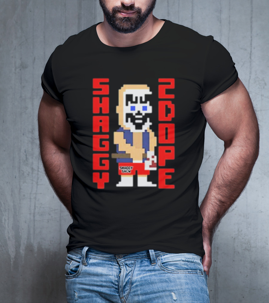 Shaggy 2 Dope Retro Pixel Art From The Shaggy Show Video-game T-Shirt