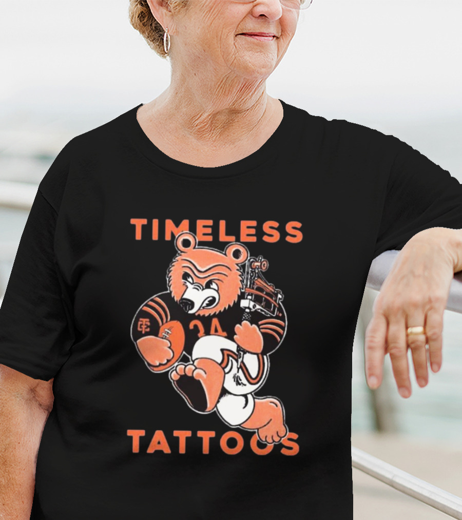 Timeless Tattoos Chicago Bears Football Bear T-Shirt