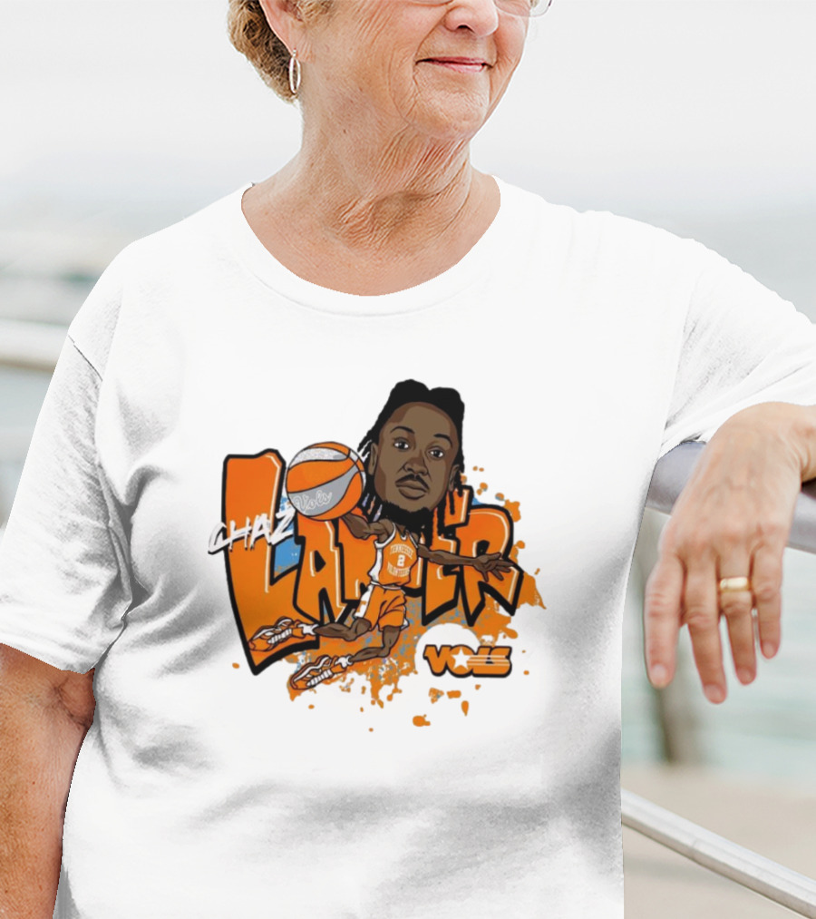 Chaz Lanier Tennessee Vols Basketball Caricature NCAA Volunteers T-Shirt
