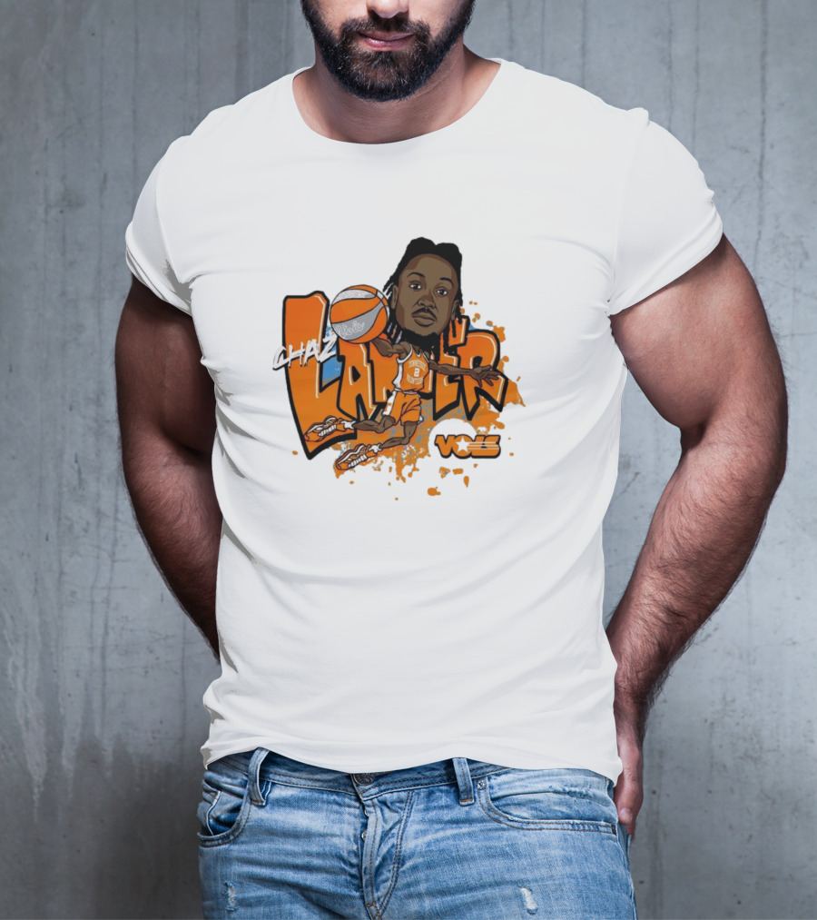 Chaz Lanier Tennessee Vols Basketball Caricature NCAA Volunteers T-Shirt