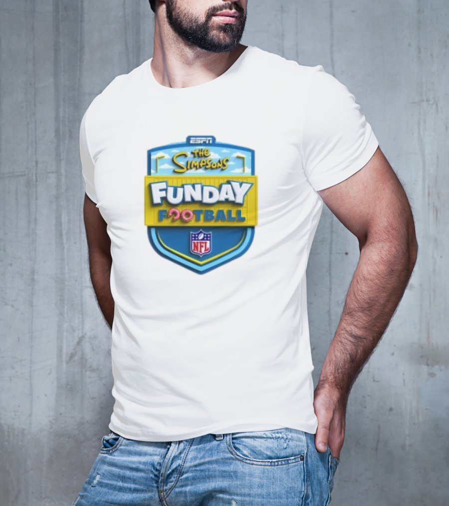 ESPN The Simpsons Funday Football NFL T-Shirt