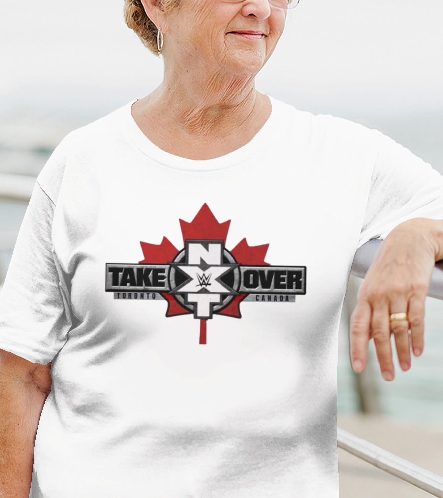 WWE NXT TakeOver Toronto Canada Maple Leaf T-Shirt