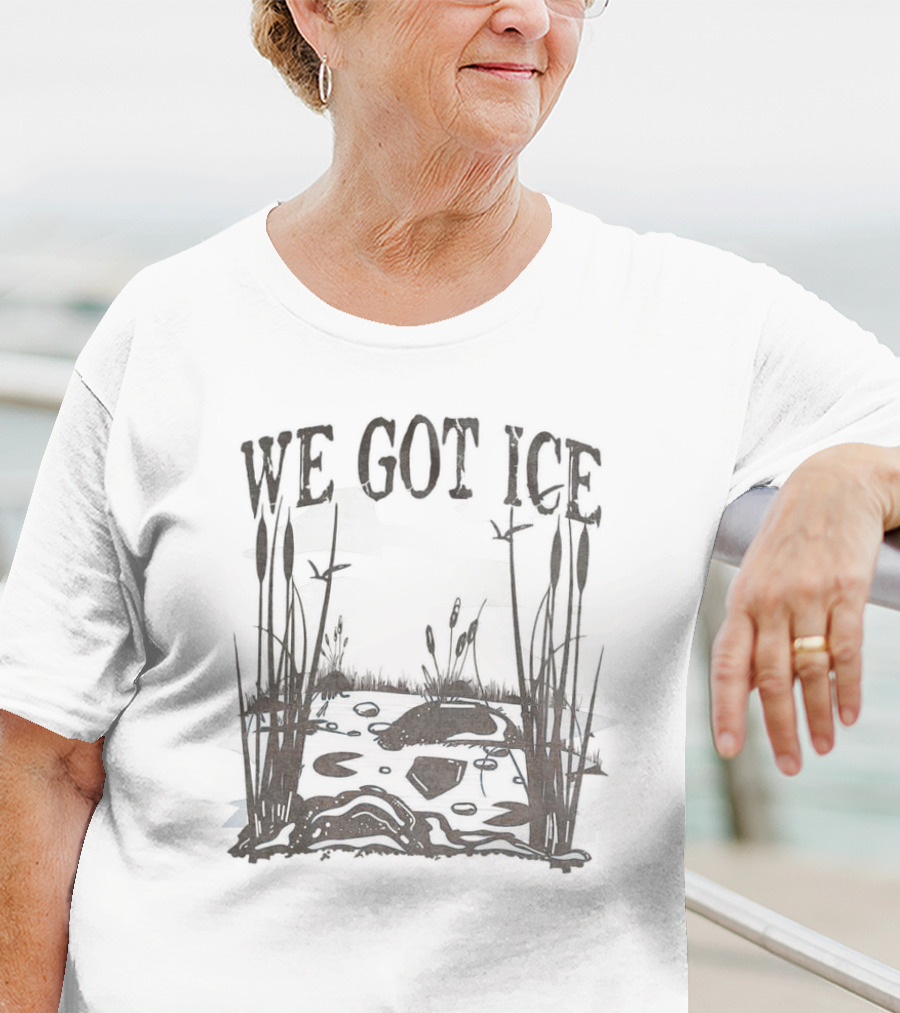 Home Of The Blue Heron We Got Ice Swamp Scene T-Shirt