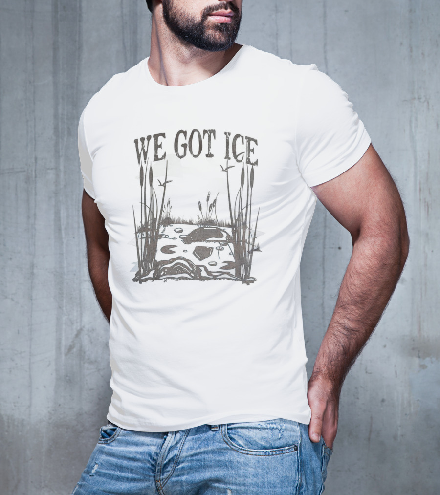 Home Of The Blue Heron We Got Ice Swamp Scene T-Shirt