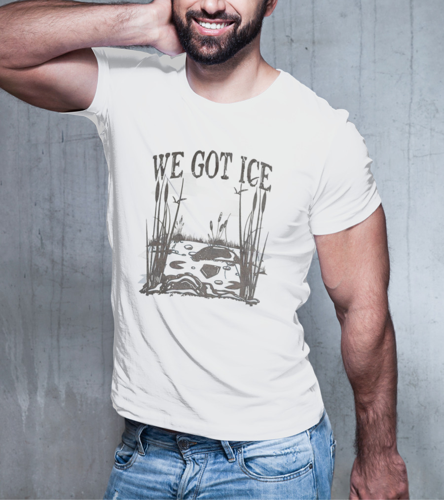 Home Of The Blue Heron We Got Ice Swamp Scene T-Shirt