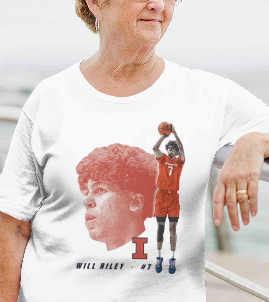 Will Riley #7 Illinois Fighting Illini Big Ten Iconic T-Shirt