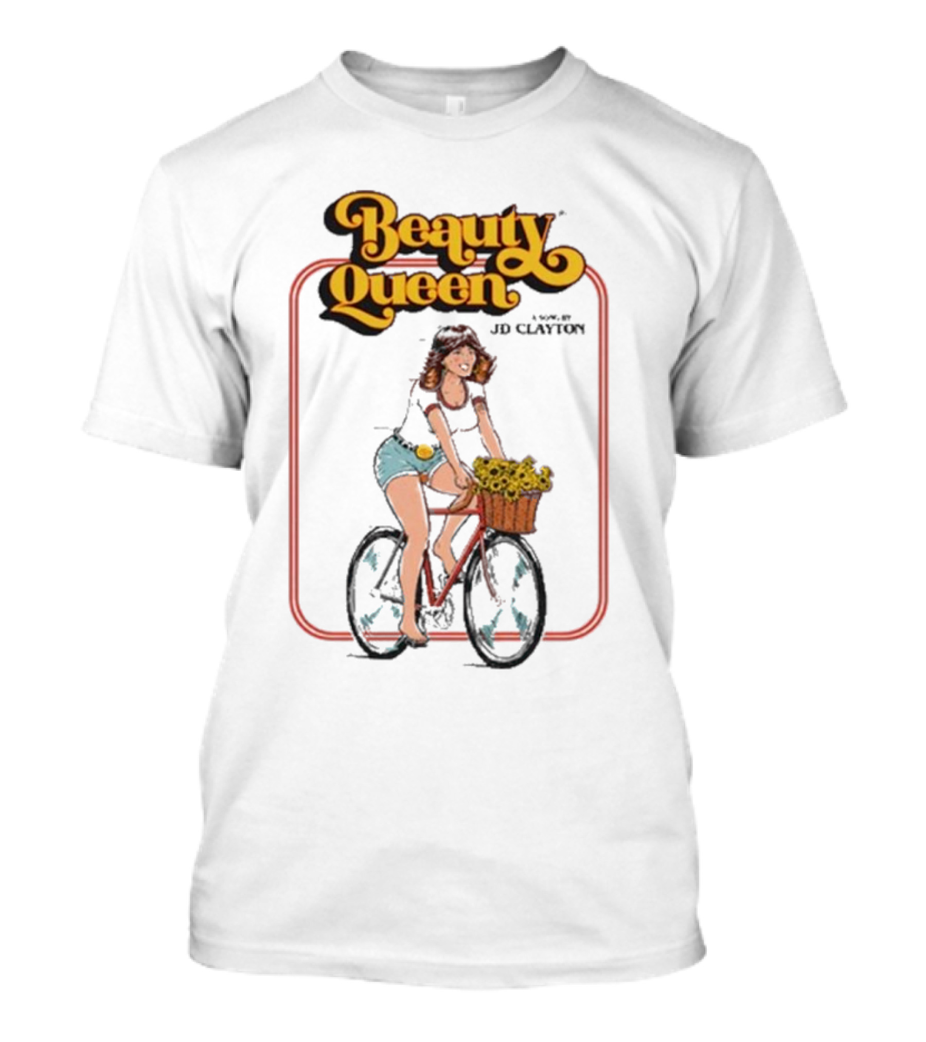 Beauty Queen A Song By JD Clayton Bicycle Sunflowers T-Shirt