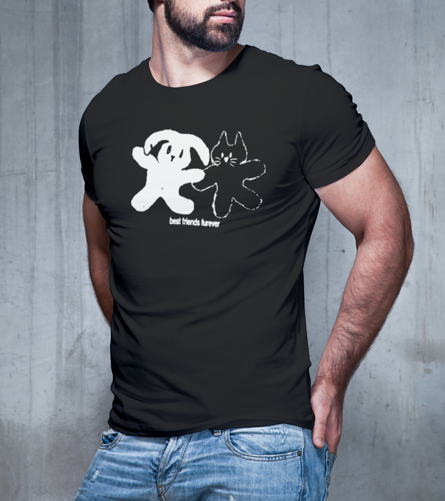 Angeltype Best Friends Furever Puppy And Kitten Duo T-Shirt