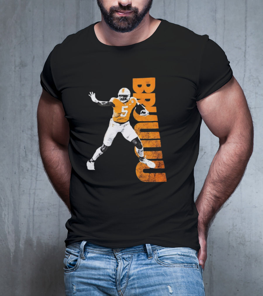 Bruuuu Tennessee Vols 5 Bru Mccoy NCAA Football Iconic T-Shirt