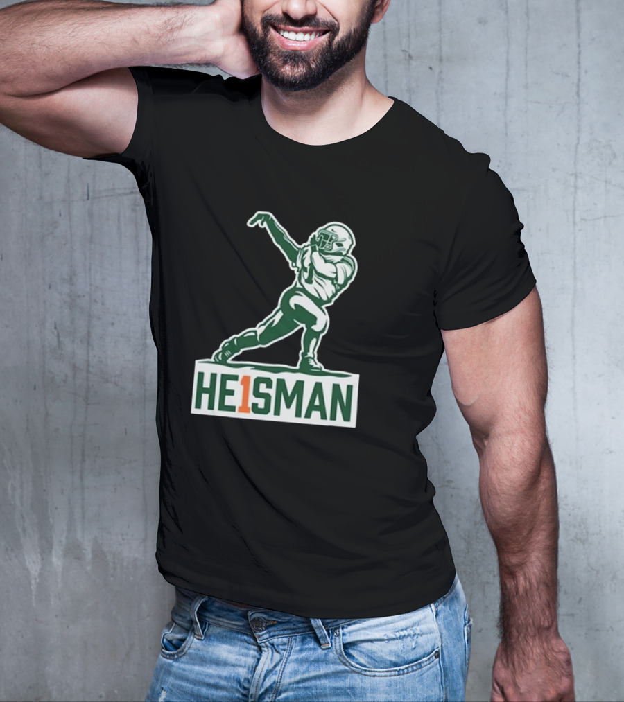 HE1SMAN Football Pose With Jersey Number One T-Shirt