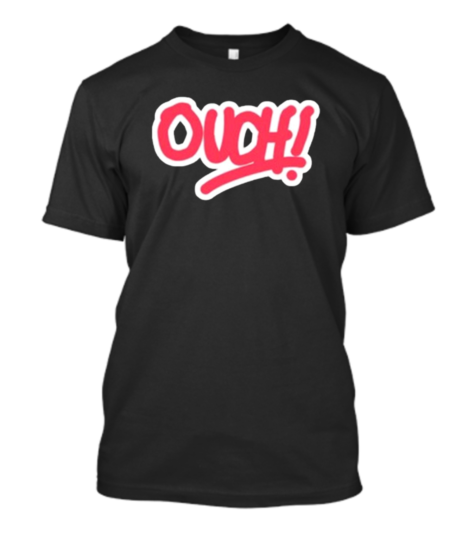 Matt Watson Ouch Red Text 90s T-Shirt
