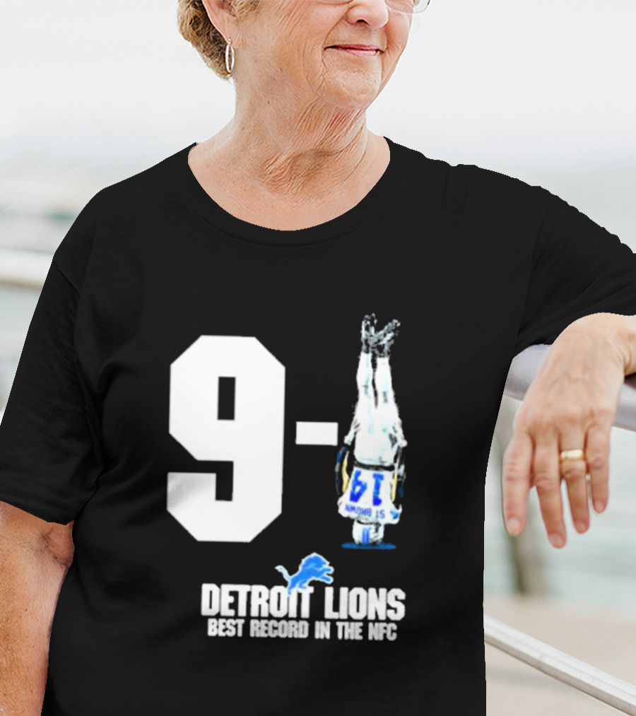 Onepride 9 1 Detroit Lions Best Record In The NFC T-Shirt