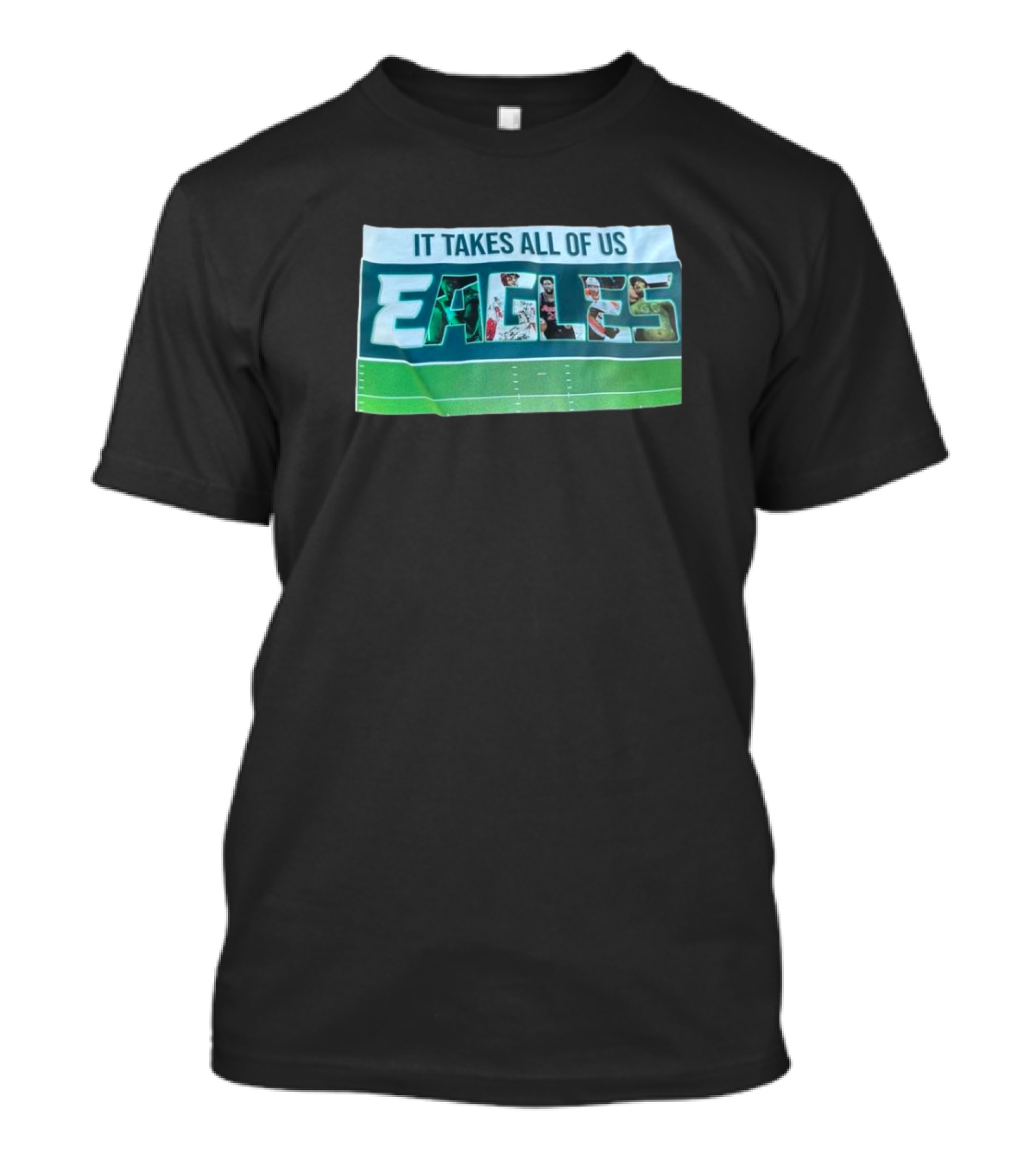It Takes All Of Us Philadelphia Eagles Football Team Unity NFL Sports T-Shirt