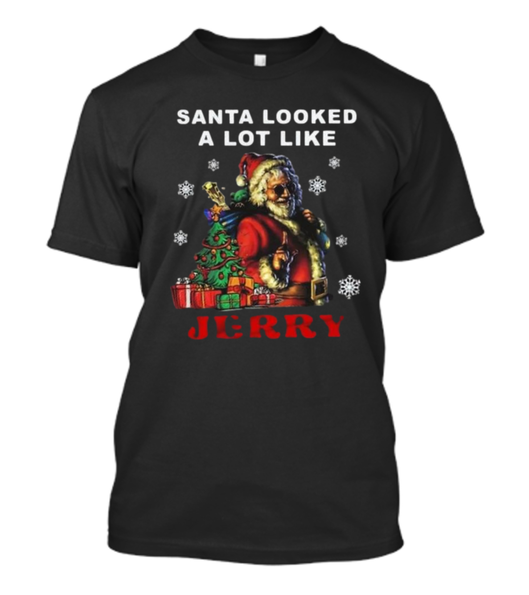 Santa Looked A Lot Like Jerry Grateful Dead Christmas T-Shirt