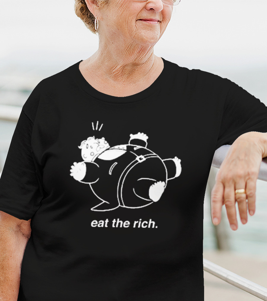 Eat The Rich Cartoon Character Noah Adams T-Shirt