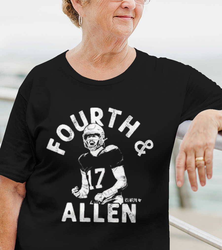 Josh Allen Fourth And Allen NFL Buffalo Bills Number 17 T-Shirt