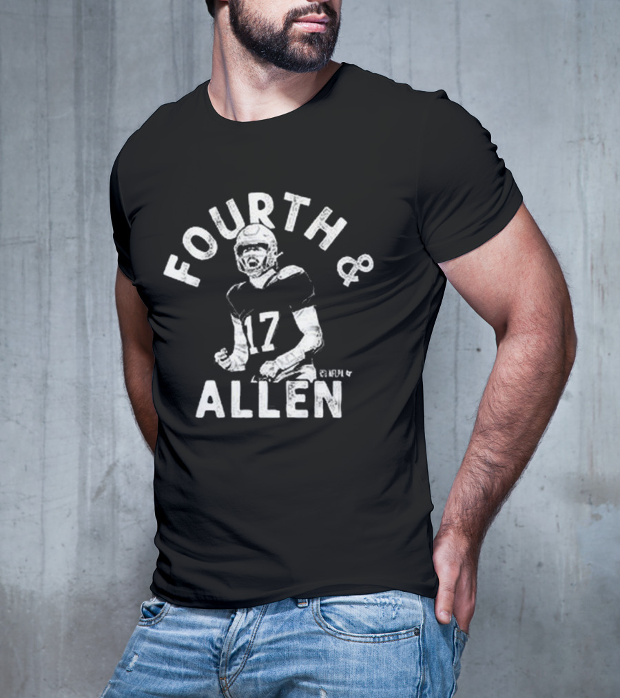 Josh Allen Fourth And Allen NFL Buffalo Bills Number 17 T-Shirt
