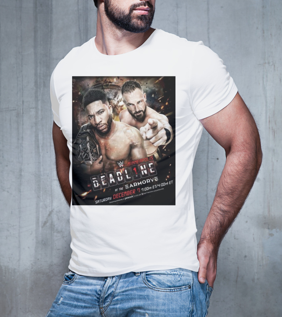WWE NXT Deadline At The Armory Minneapolis Saturday December 7 7:00 PM ET / 4:00 PM ET T-Shirt