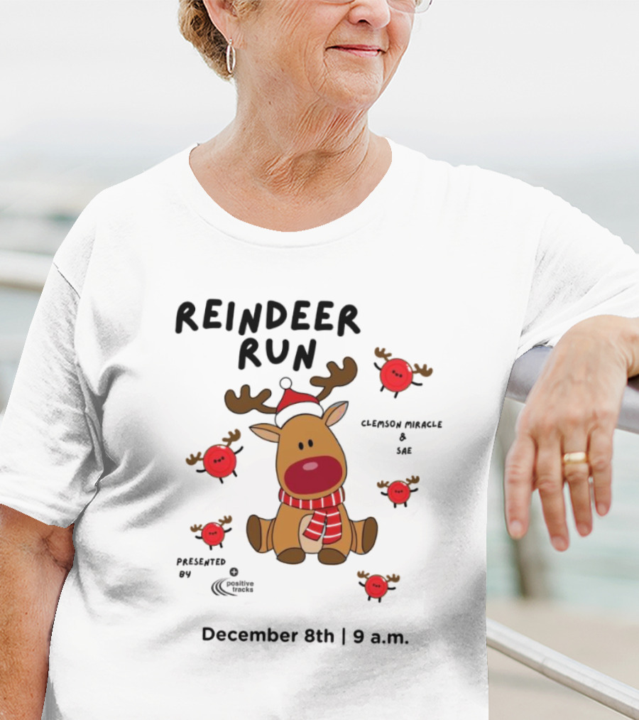 Reindeer Run Clemson Miracle SAE December 8th 9 A.m T-Shirt