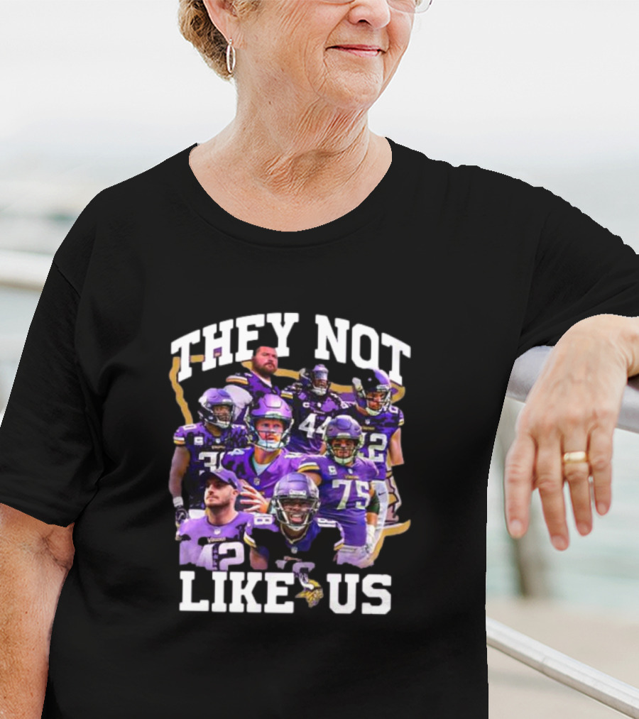 They Not Like Us Minnesota Vikings Players Christmas T-Shirt