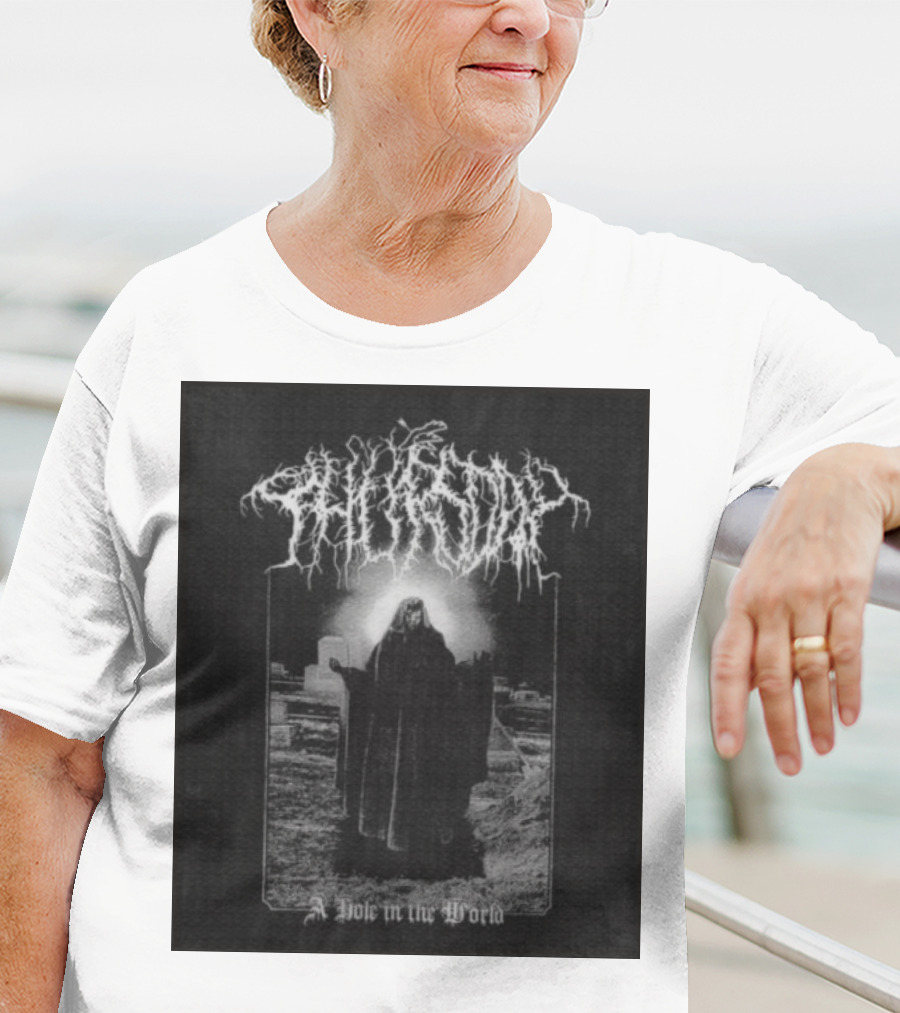 Thursday A Hole In The World Mysterious Cloaked Figure In Cemetery T-Shirt