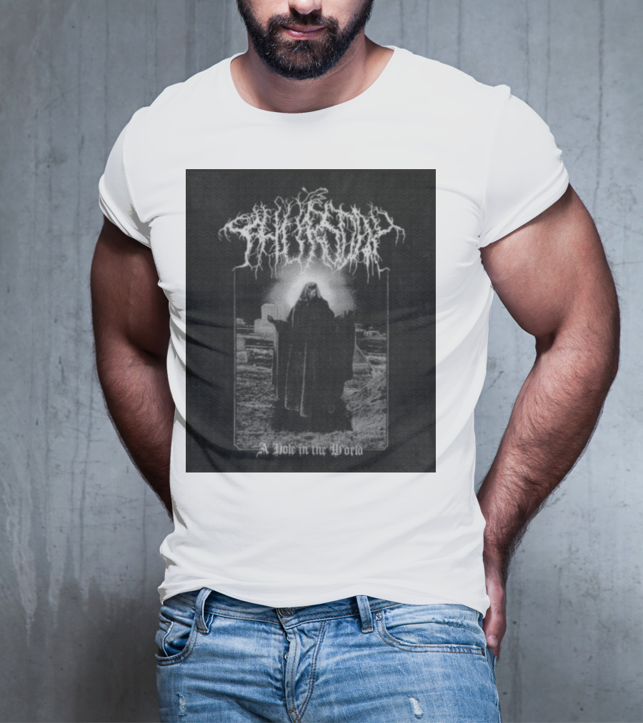 Thursday A Hole In The World Mysterious Cloaked Figure In Cemetery T-Shirt