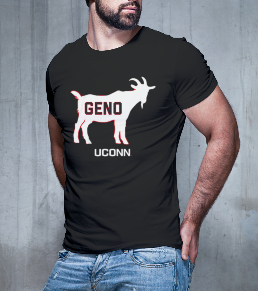UConn Huskies Geno Basketball GOAT T-Shirt