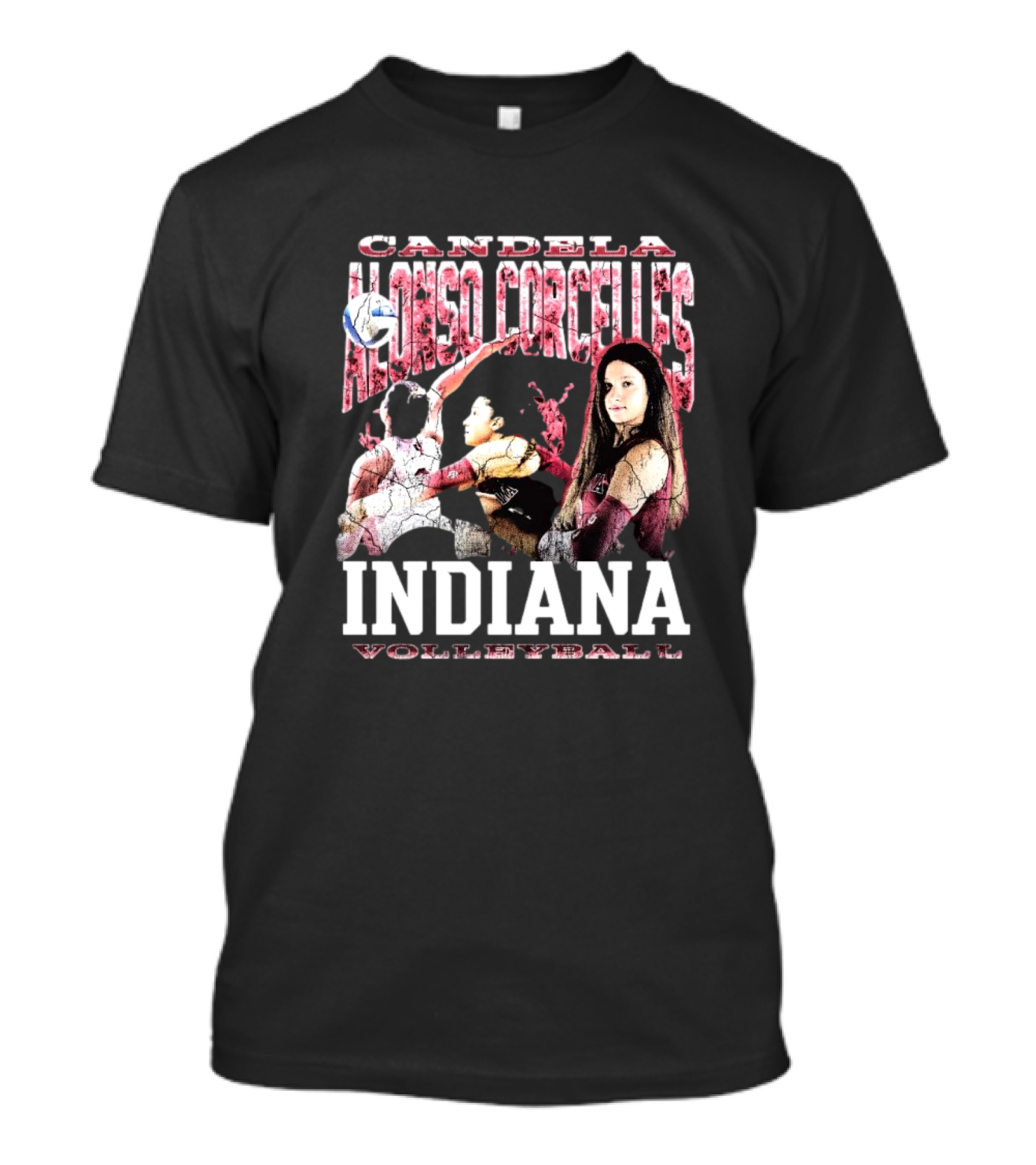Candela Alonso Corcelles Indiana Volleyball 90s Iconic Hoosiers T-Shirt