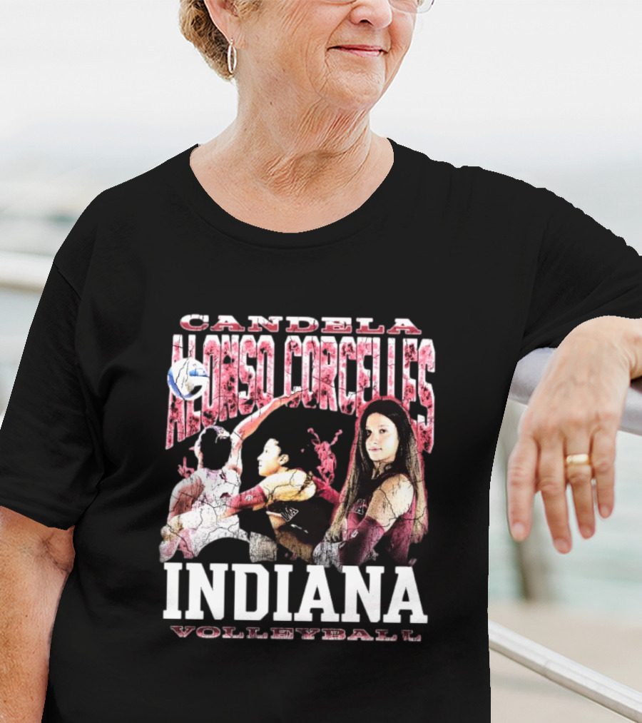 Candela Alonso Corcelles Indiana Volleyball 90s Iconic Hoosiers T-Shirt