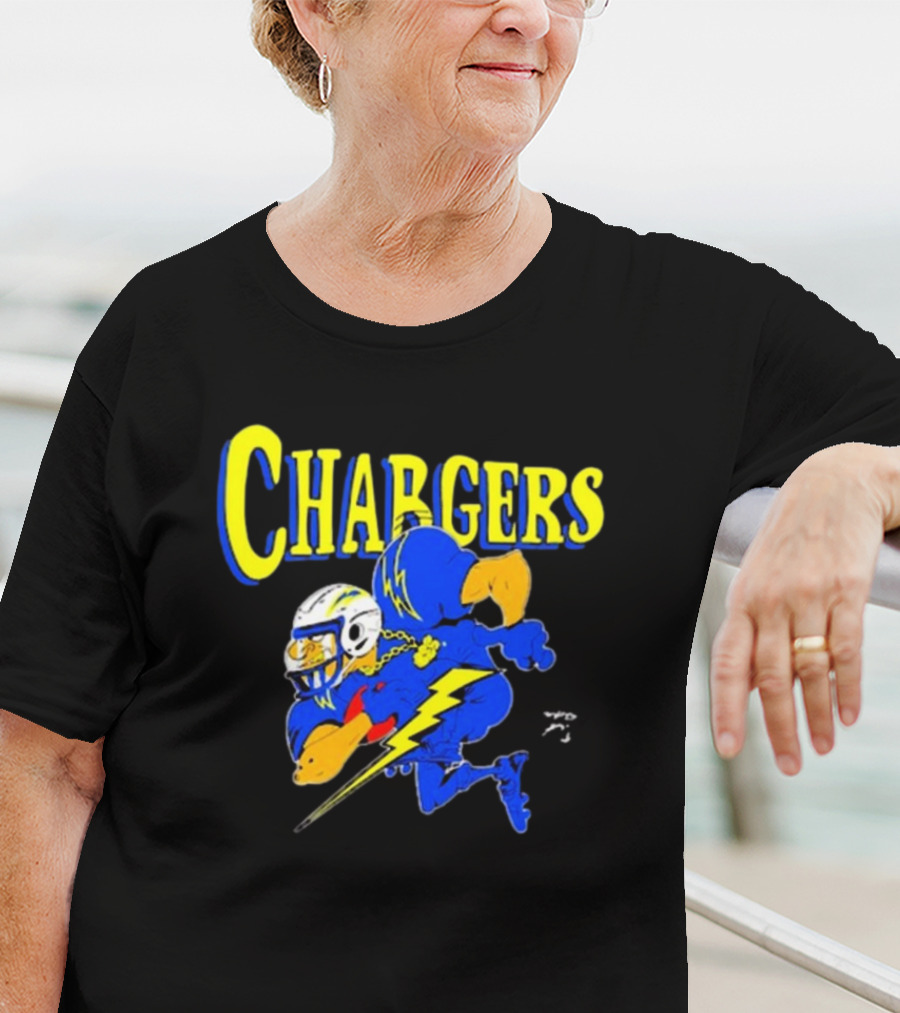 Los Angeles Chargers Crenshaw Skate Club Mascot Football Cartoon Character T-Shirt
