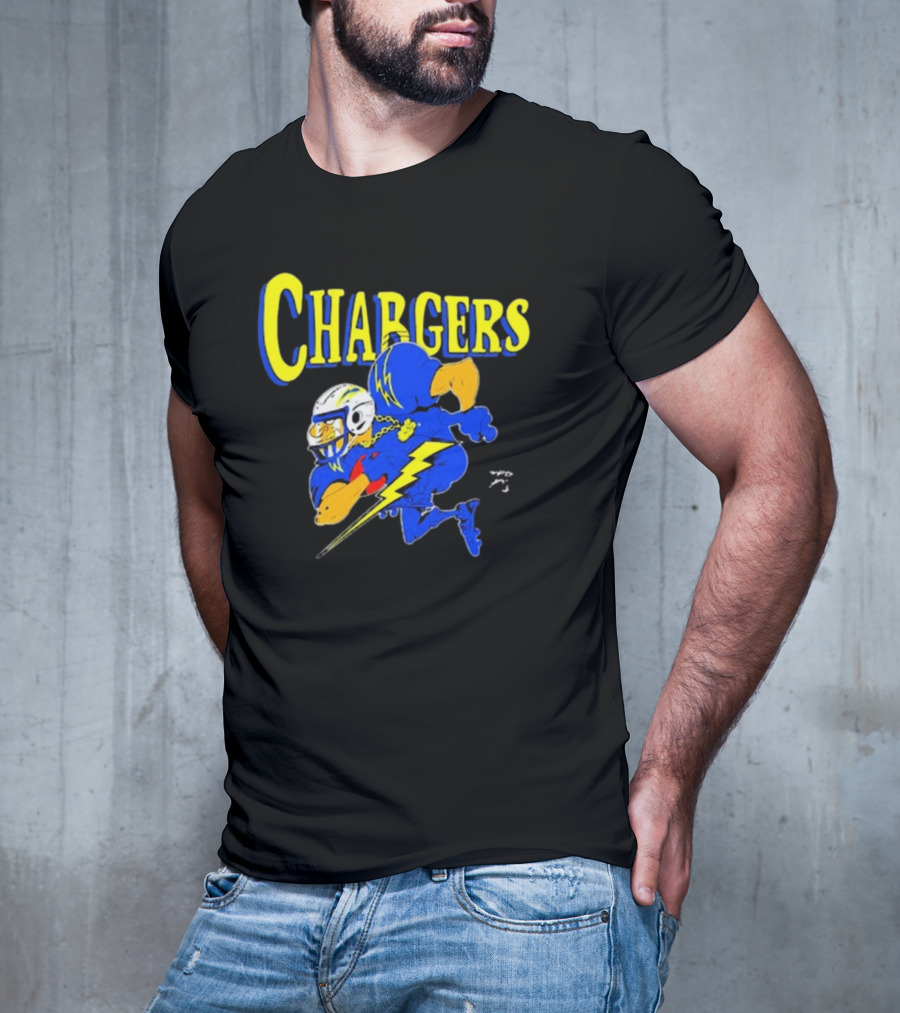 Los Angeles Chargers Crenshaw Skate Club Mascot Football Cartoon Character T-Shirt