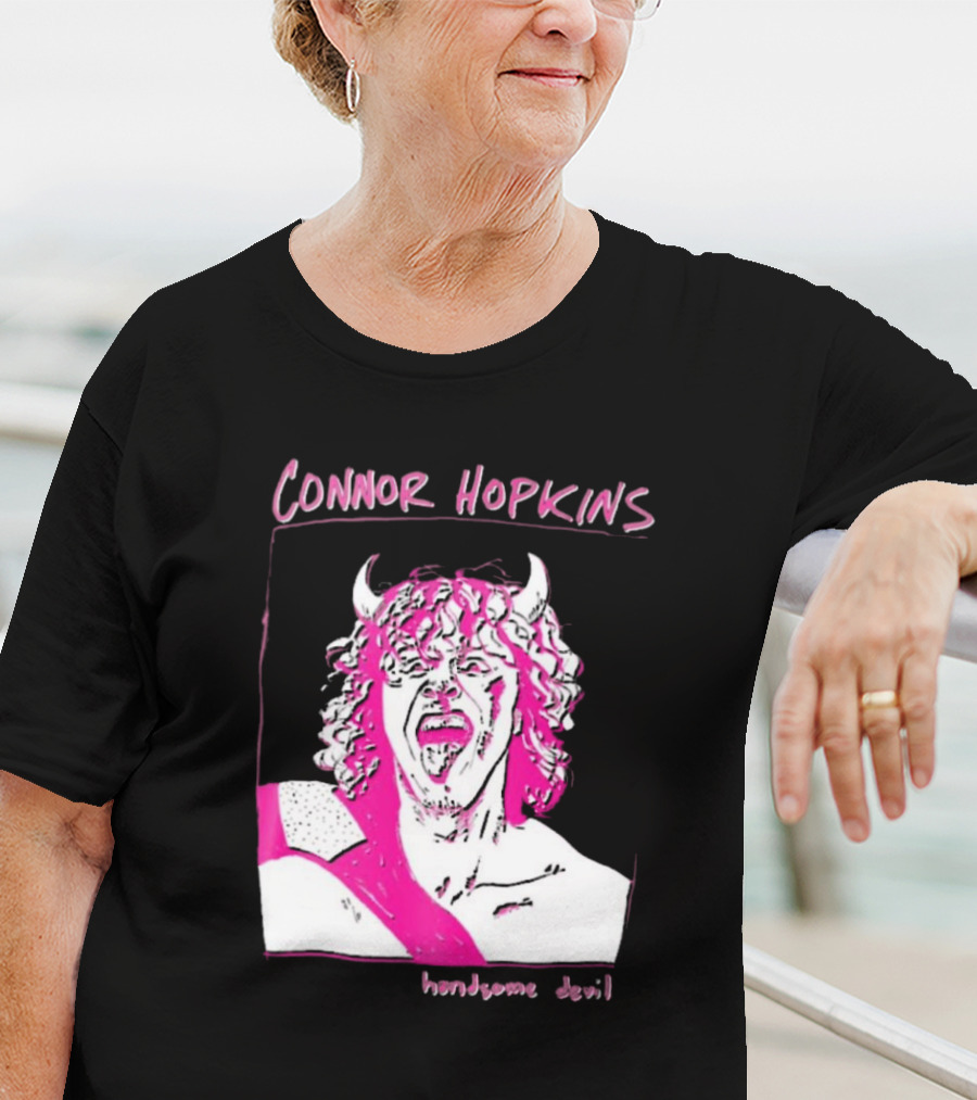 Connor Hopkins Handsome Devil Pink Horned T-Shirt