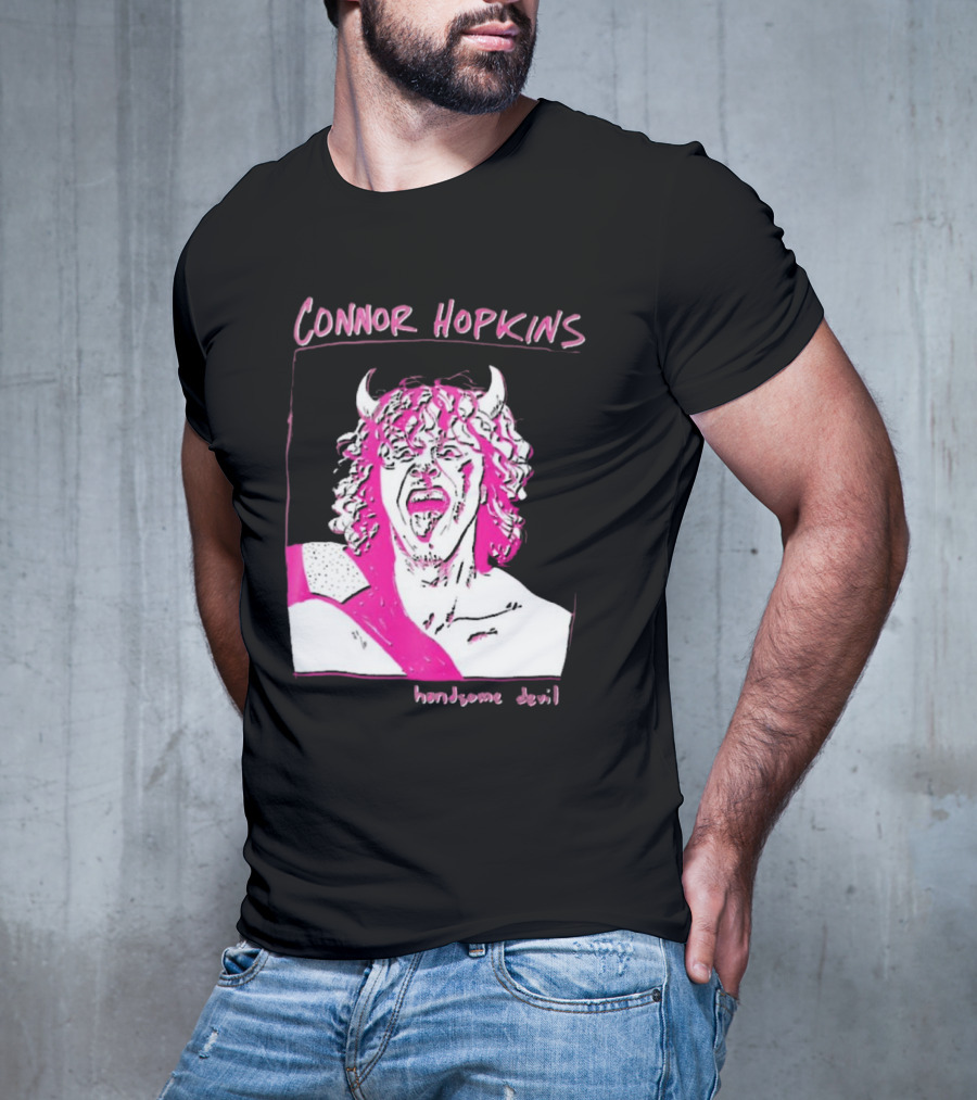 Connor Hopkins Handsome Devil Pink Horned T-Shirt