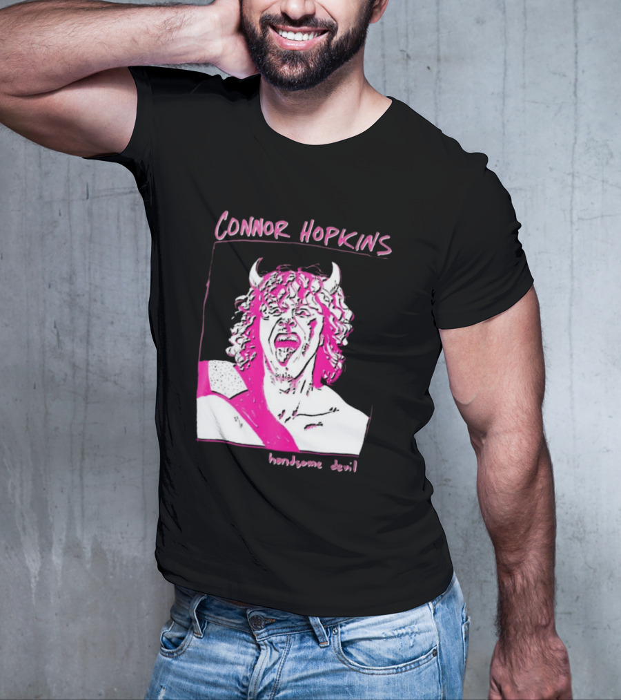 Connor Hopkins Handsome Devil Pink Horned T-Shirt