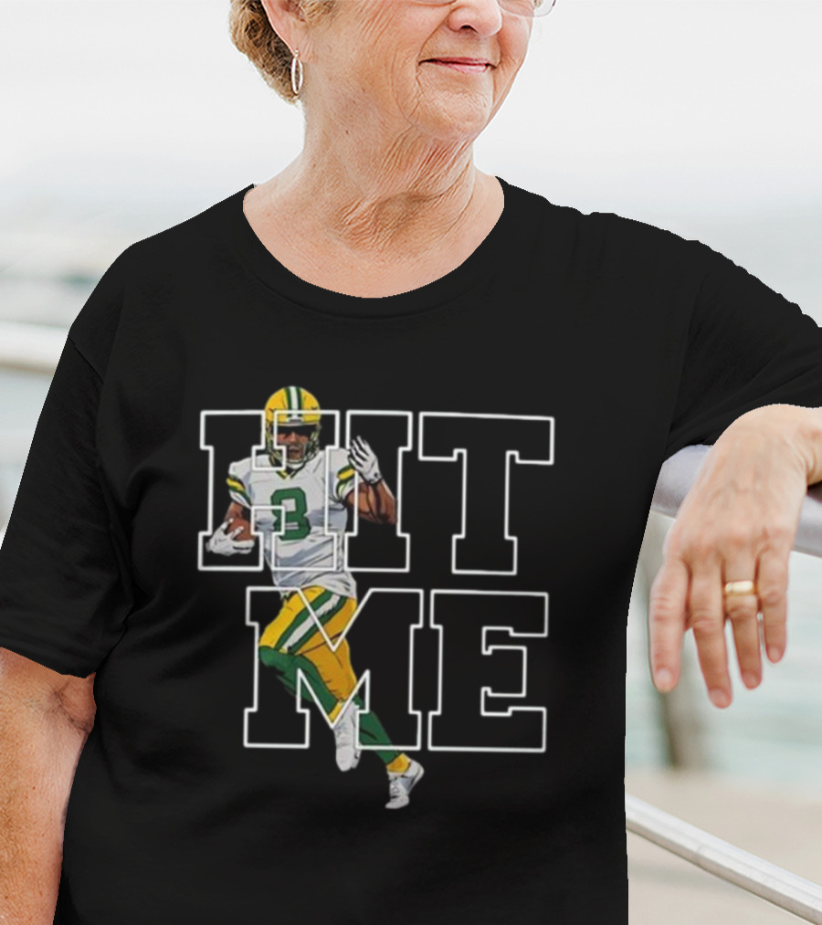 Green Bay Packers Hit Me NFL Football Player T-Shirt