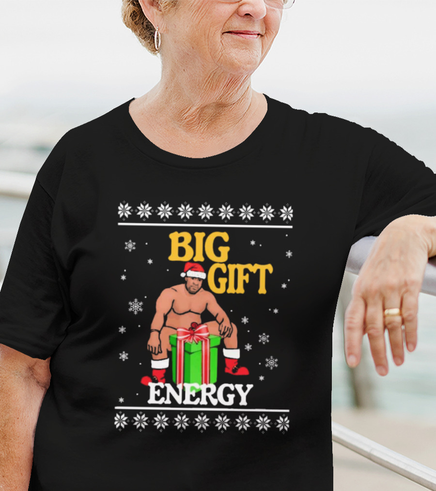 Big Gift Energy Barry Wood Ugly Christmas Sweaters T-Shirt
