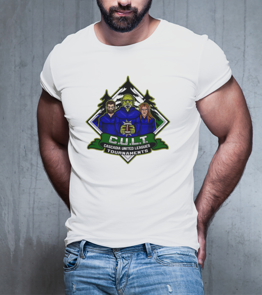 CULT Cascadia United Leagues Tournaments Blood Bowl Green Orc Iconic T-Shirt