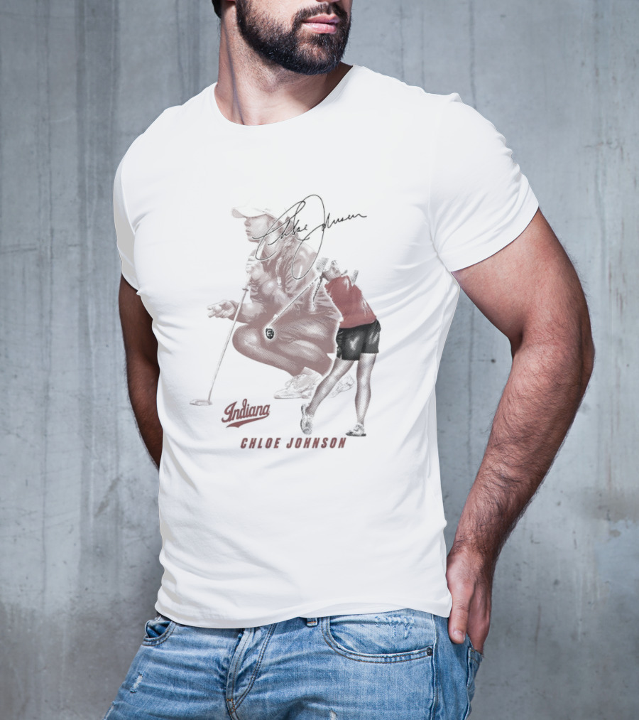 Chloe Johnson Indiana Golf Signature With Dynamic Player T-Shirt