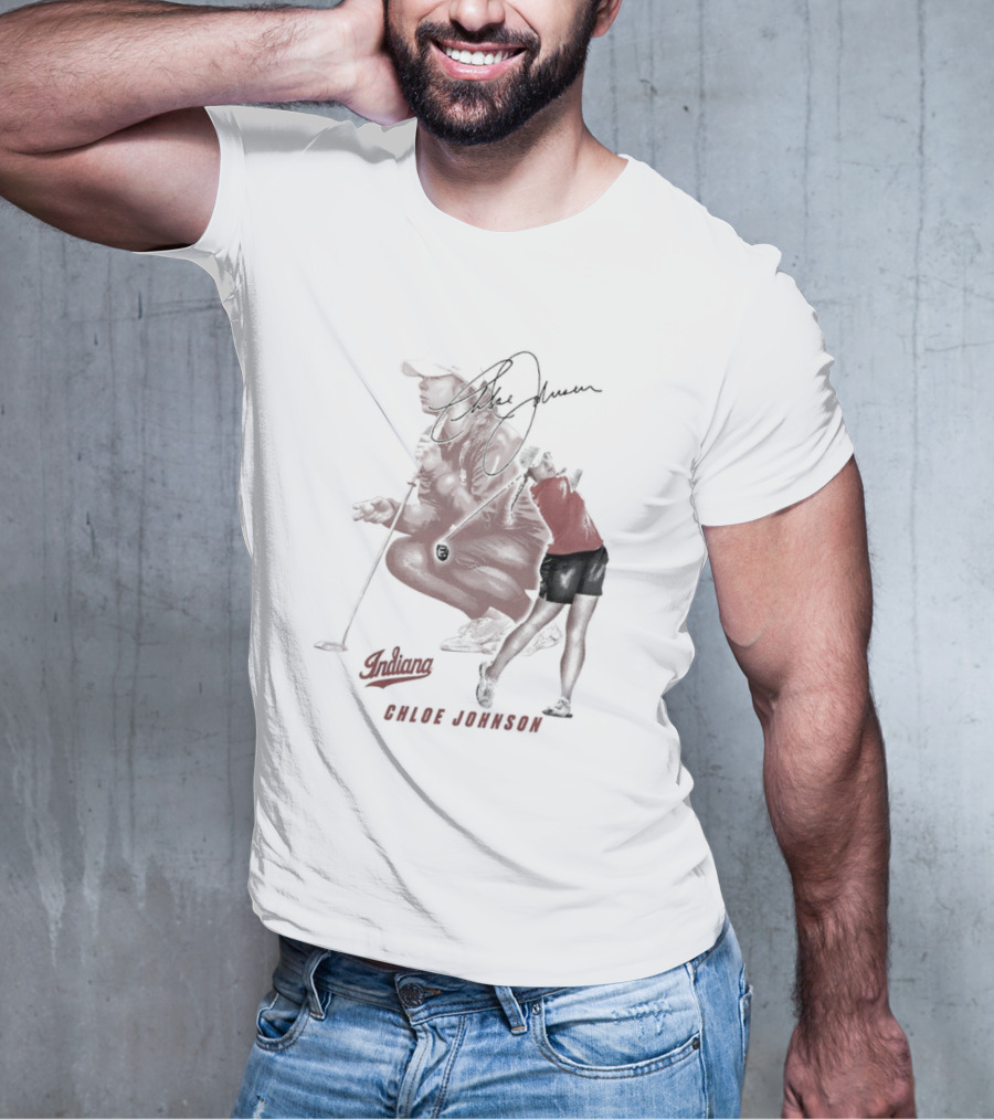 Chloe Johnson Indiana Golf Signature With Dynamic Player T-Shirt