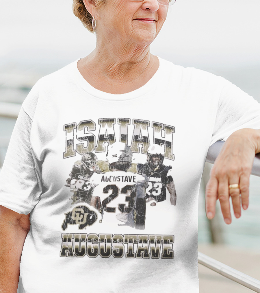 Isaiah Augustave Colorado Buffaloes 23 90s Style Football T-Shirt