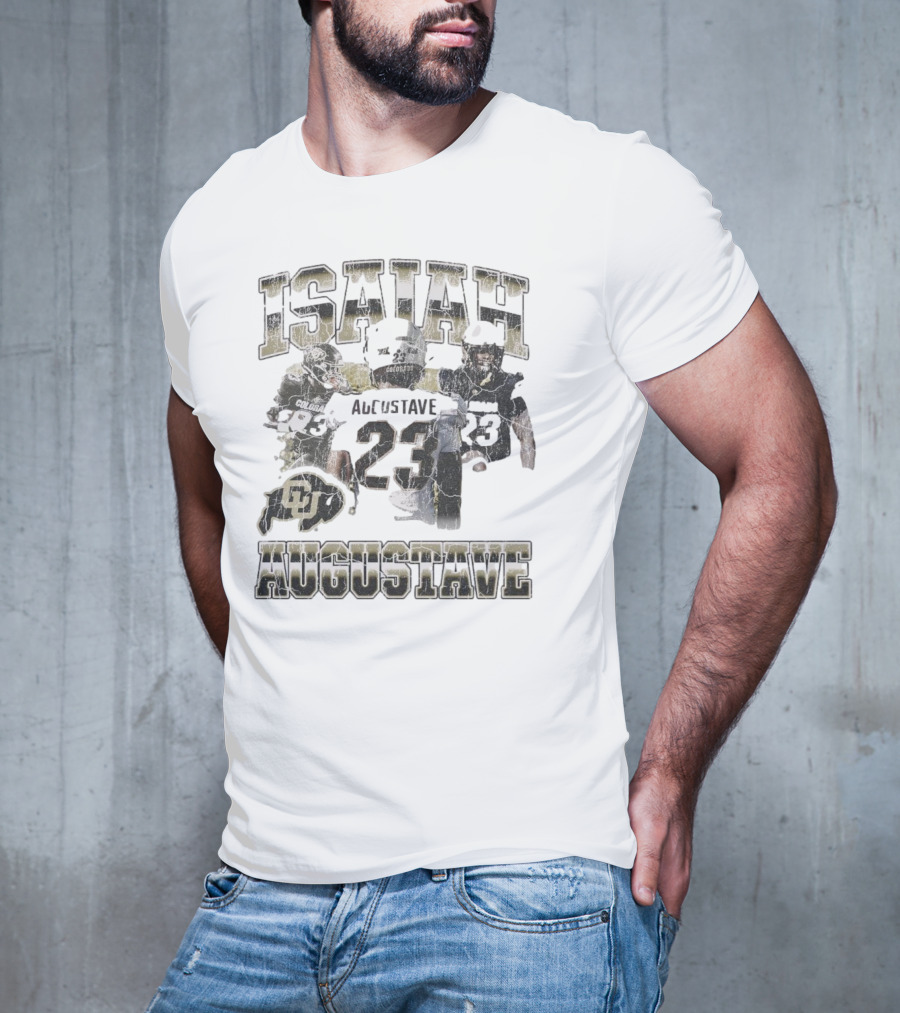 Isaiah Augustave Colorado Buffaloes 23 90s Style Football T-Shirt