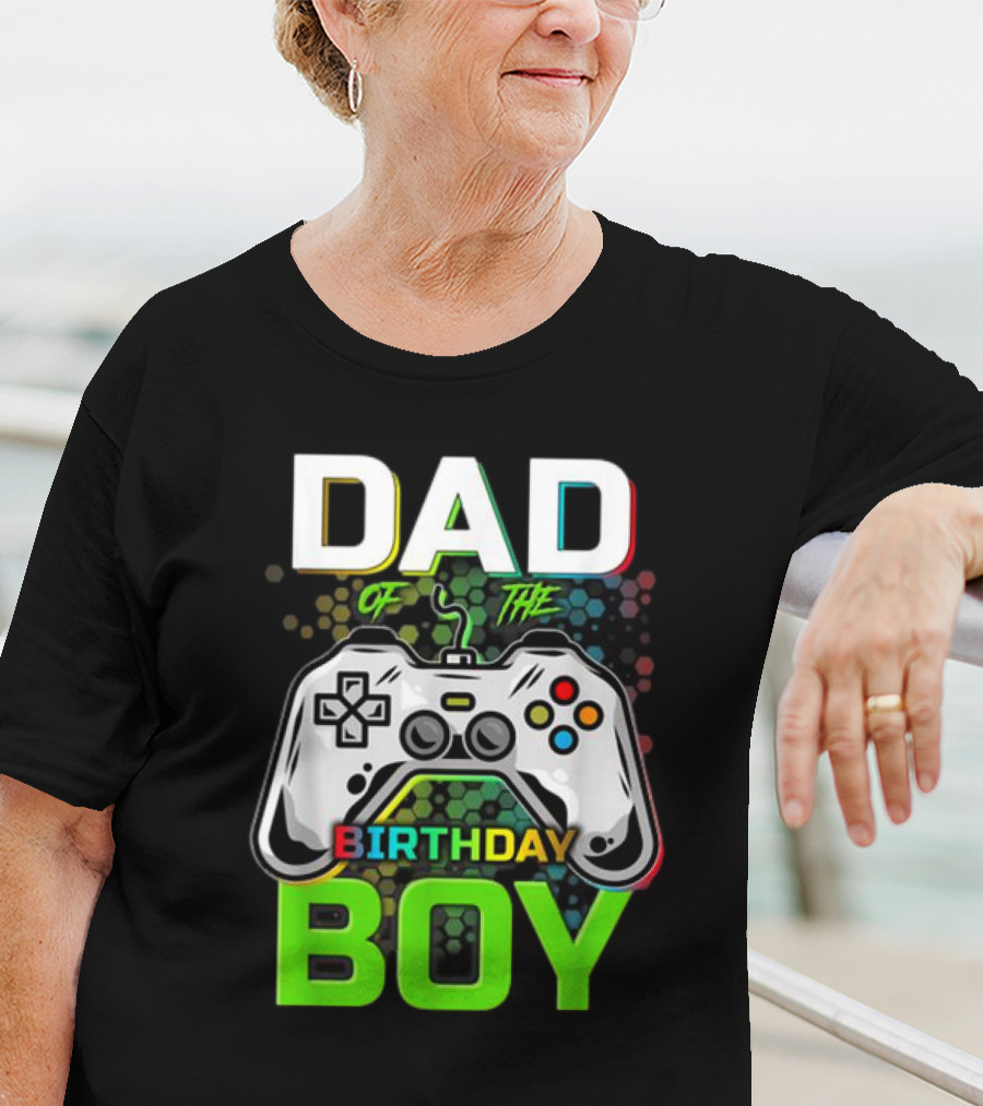 Dad Of The Birthday Boy Funny Gaming Video Gamer T-Shirt