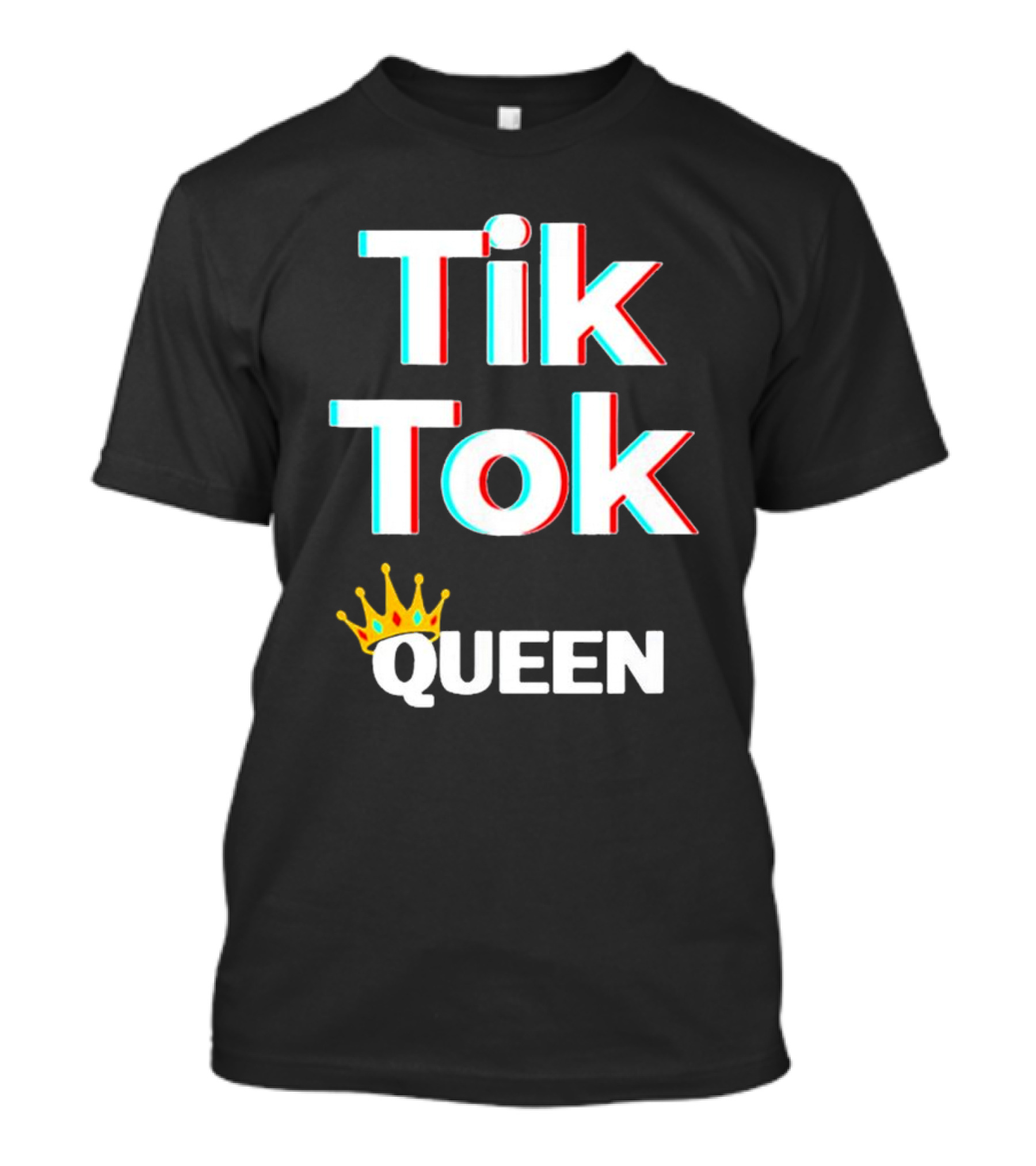 Tik Tok Queen Crown Social Media Video Meme T-Shirt