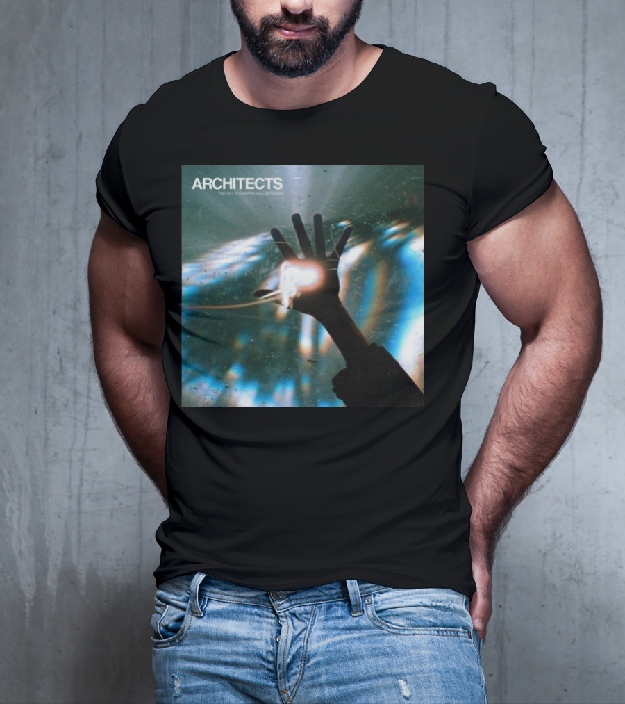 ARCHITECTS The Sky, The Earth And All Between Hand Through Light Rays T-Shirt