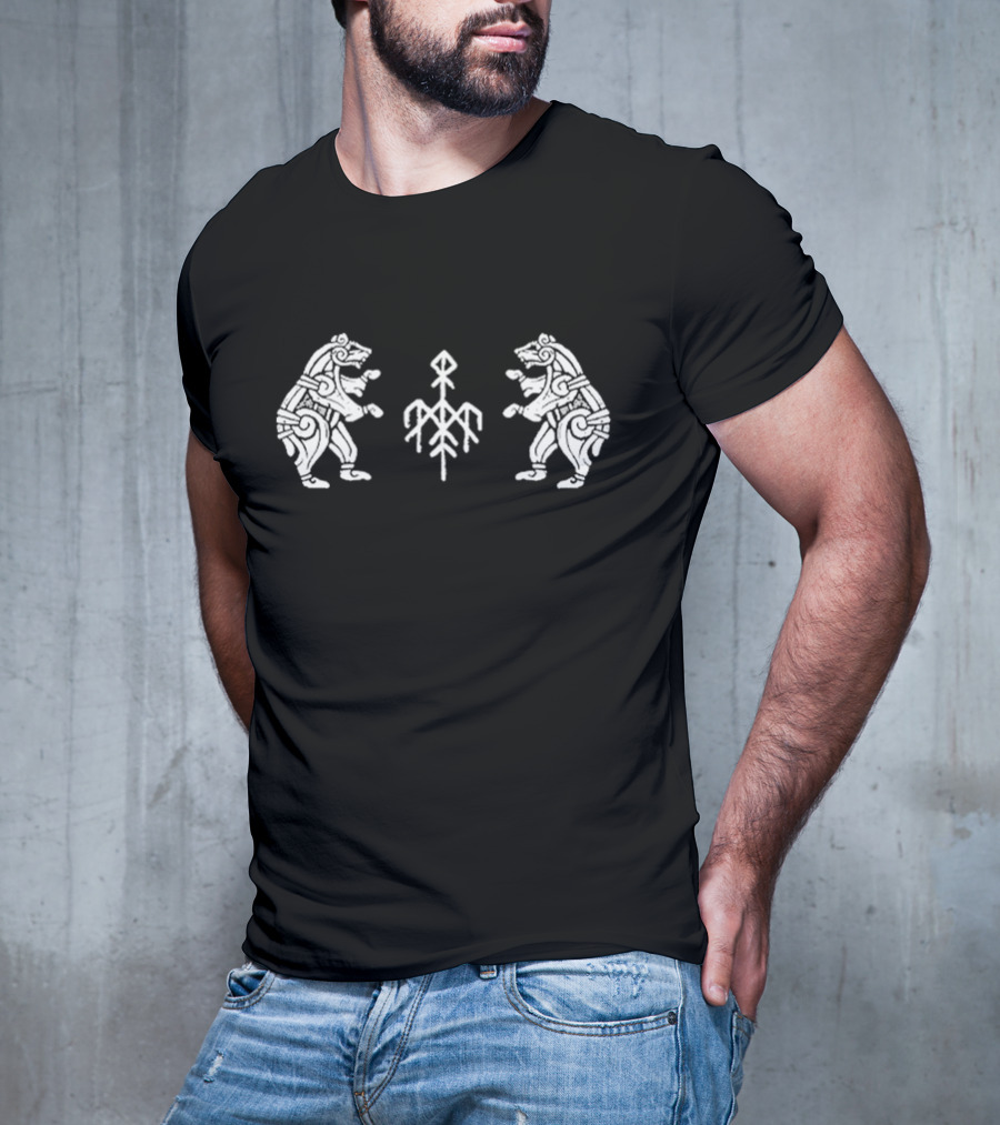 Wardruna Rune Symbol Dancing Bears Nordic T-Shirt