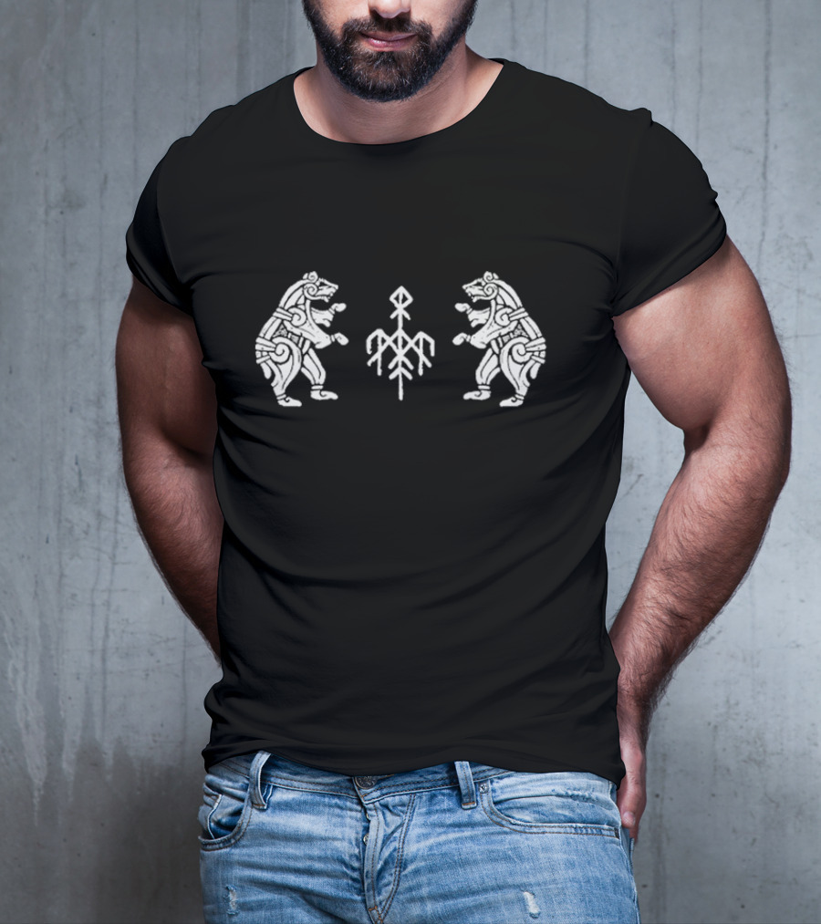 Wardruna Rune Symbol Dancing Bears Nordic T-Shirt