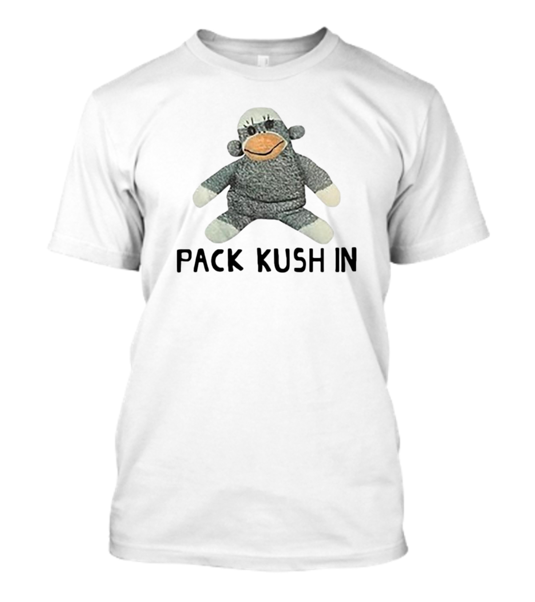 Pack Kush In Sock Monkey Plush Toy T-Shirt